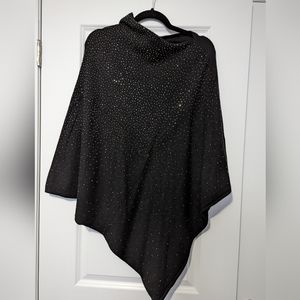 Gorgeous Rhinestone Studded Poncho